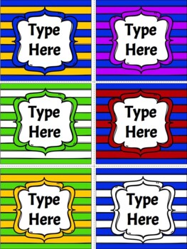 Editable Labels-Superhero Labels