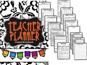 Teacher Planner Editable Floral