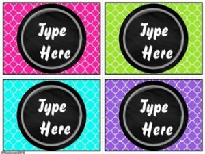 Teacher Toolbox Labels Editable Classroom Supply Tags Bright Classroom Decor