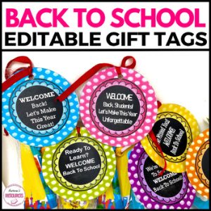 Editable Student Desk Name Tags Desk Name Plates Welcome Back To School Gift Tag