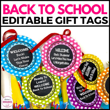 Editable Student Desk Name Tags Desk Name Plates Welcome Back To School Gift Tag