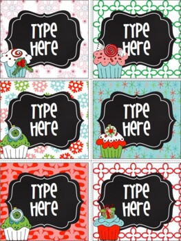 Editable Labels Christmas and Holiday Gift Tags Printable For Parents Name Tags