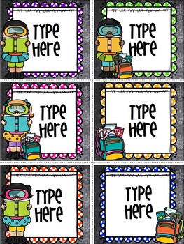 End of The Year Student Gift Tags Editable Summer Gift Tags