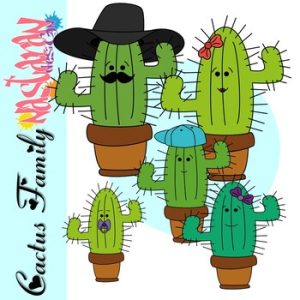Cactus Clipart - Cactus Family Clipart