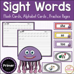 Sight Word Flash Cards Primer