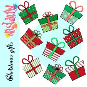 Free Christmas Gifts Clip Art