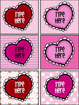 Free Labels - Editable Valentine's Day Gift Tags From Teachers To Students