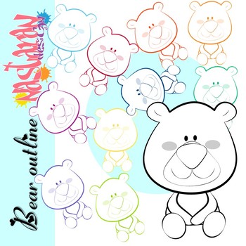 Bear Outline Clipart