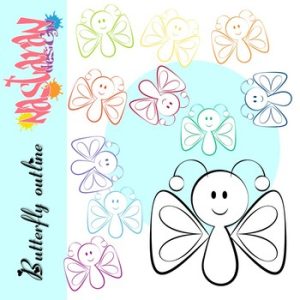 Butterfly Outline Clipart