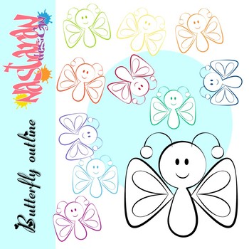 Butterfly Outline Clipart