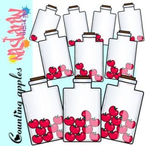 Counting Clip Art - Apples Clipart