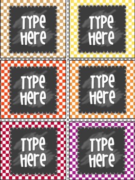 Editable Labels - Labels