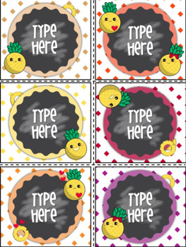 Teacher Toolbox Labels Editable Classroom Supply Labels Tropical Classroom Decor
