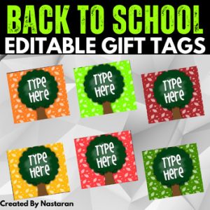 Editable Labels - Tree Labels Printable