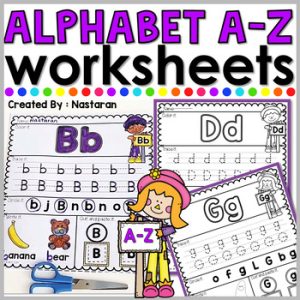 Alphabet Worksheets For Kindergarten
