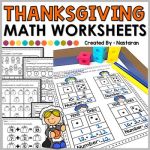 Thanksgiving Math Worksheets Kindergarten - Kinder Math