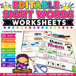 Sight Words Worksheets + Assessments - Massive Bundle