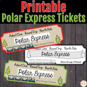 Free Polar Express Tickets Printable