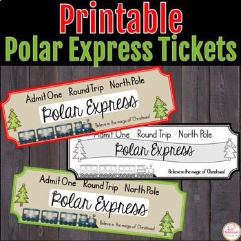 Free Polar Express Tickets Printable