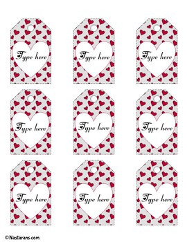 Teacher Appreciation Week Gift Tags Editable - Printable Labels For Classroom