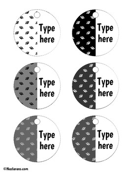 Teacher Toolbox Labels Editable Classroom Supply Tags Black and White Decor