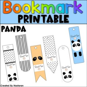 Summer Bookmarks With Panda