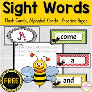 Sight Word Flash Cards FREE