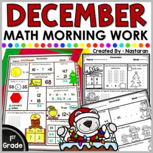 Christmas Morning Work First Grade - Christmas Math Worksheets