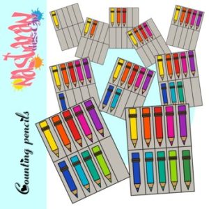 Counting Clip Art - Pencils Clipart